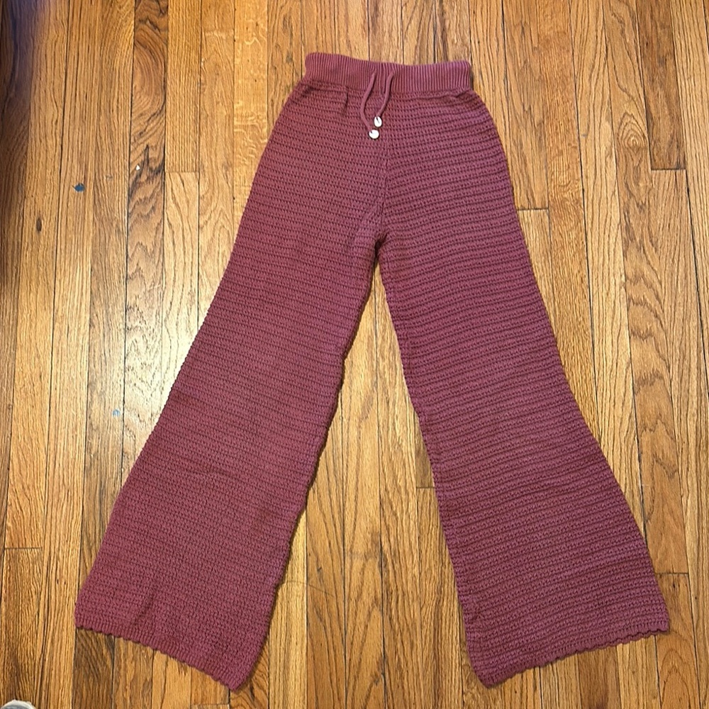 Sincerely Jules Red Wide Leg Pants